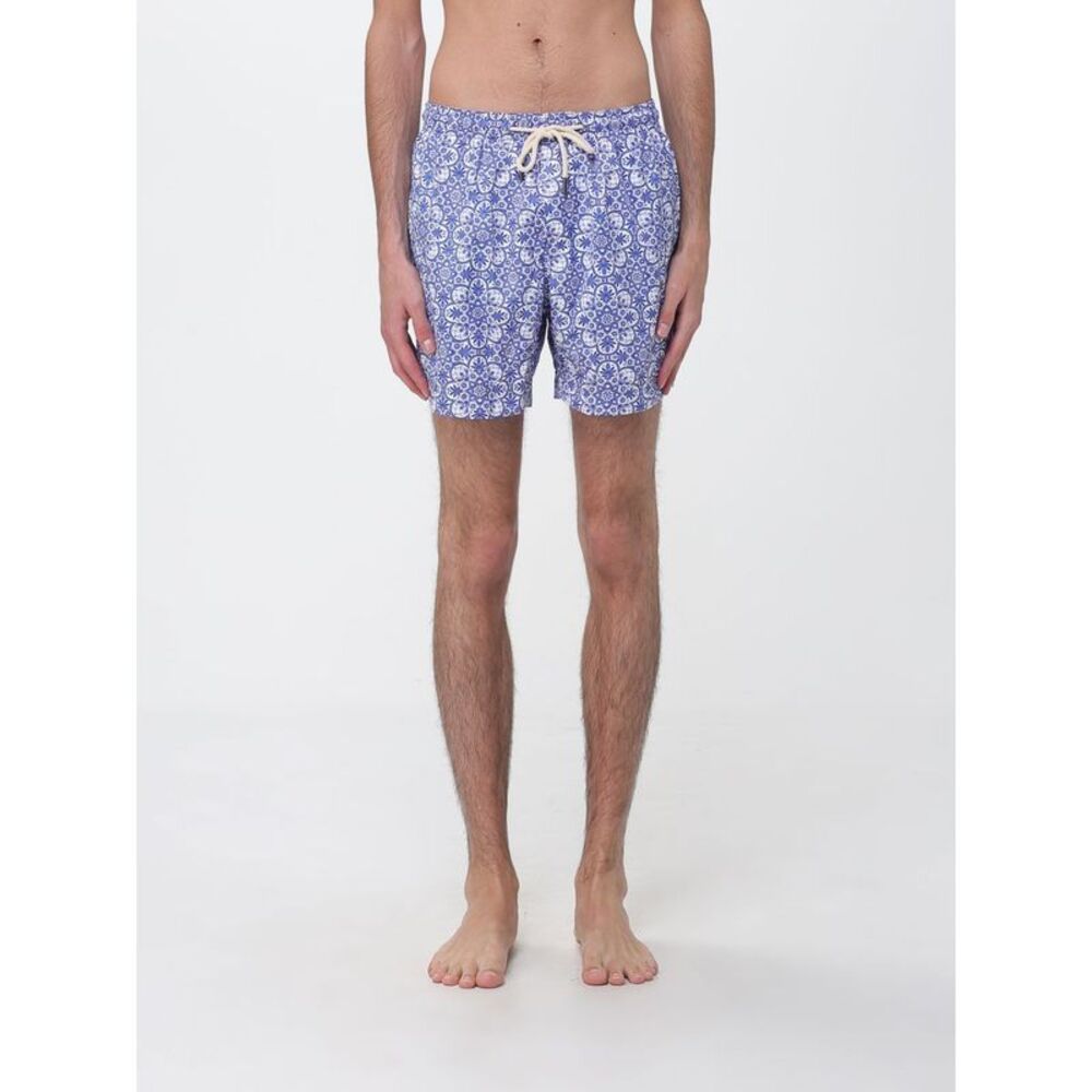 Peninsula Men Short Ethnic Pattern Swim Shorts Peninsula With Drawstring Waist